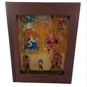 Walt Disney World Store Exclusive The Incredibles Ornament Set New 2004
